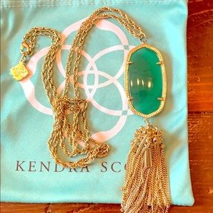 Authentic KS Green 🍀 Rayne necklace
